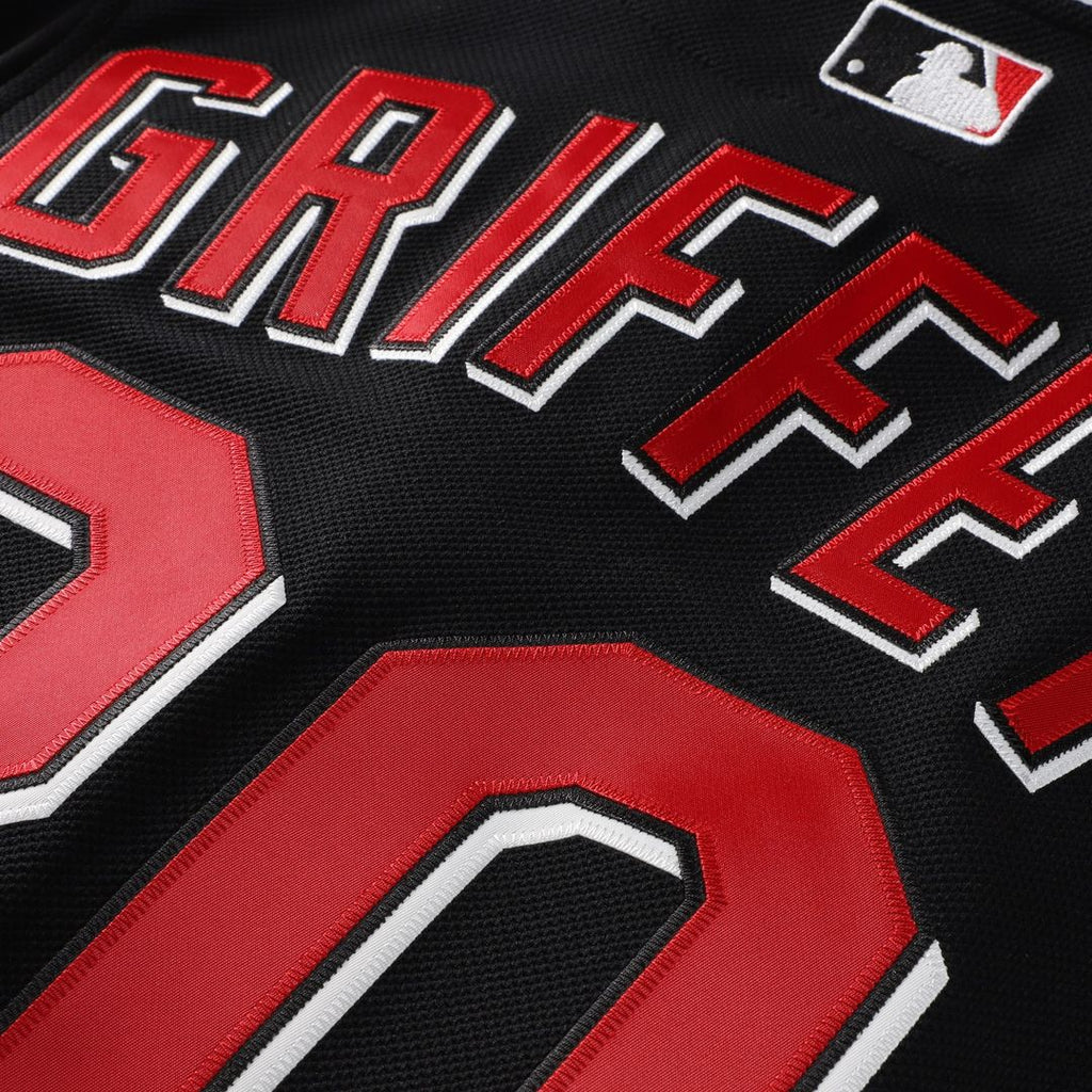 Ken Griffey Jr. Cincinnati Reds Mitchell & Ness Cooperstown Collection Authentic Mesh Batting Practice Jersey - Black