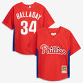Roy Halladay Philadelphia Phillies Mitchell & Ness Toddler Cooperstown Collection Mesh Batting Practice Jersey - Red