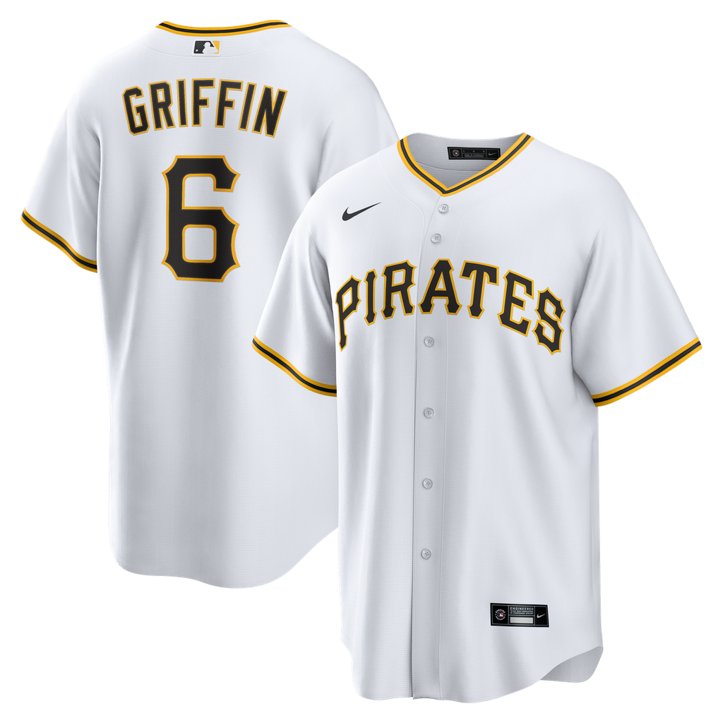 Konnor Griffin Pittsburgh Pirates Nike Home Replica Jersey - White