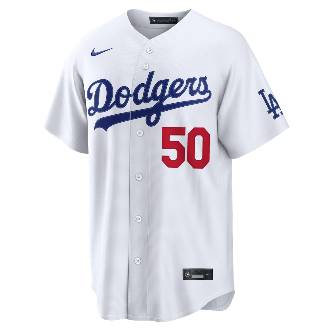 Mookie Betts Los Angeles Dodgers Nike  Home Stadium Jersey - White