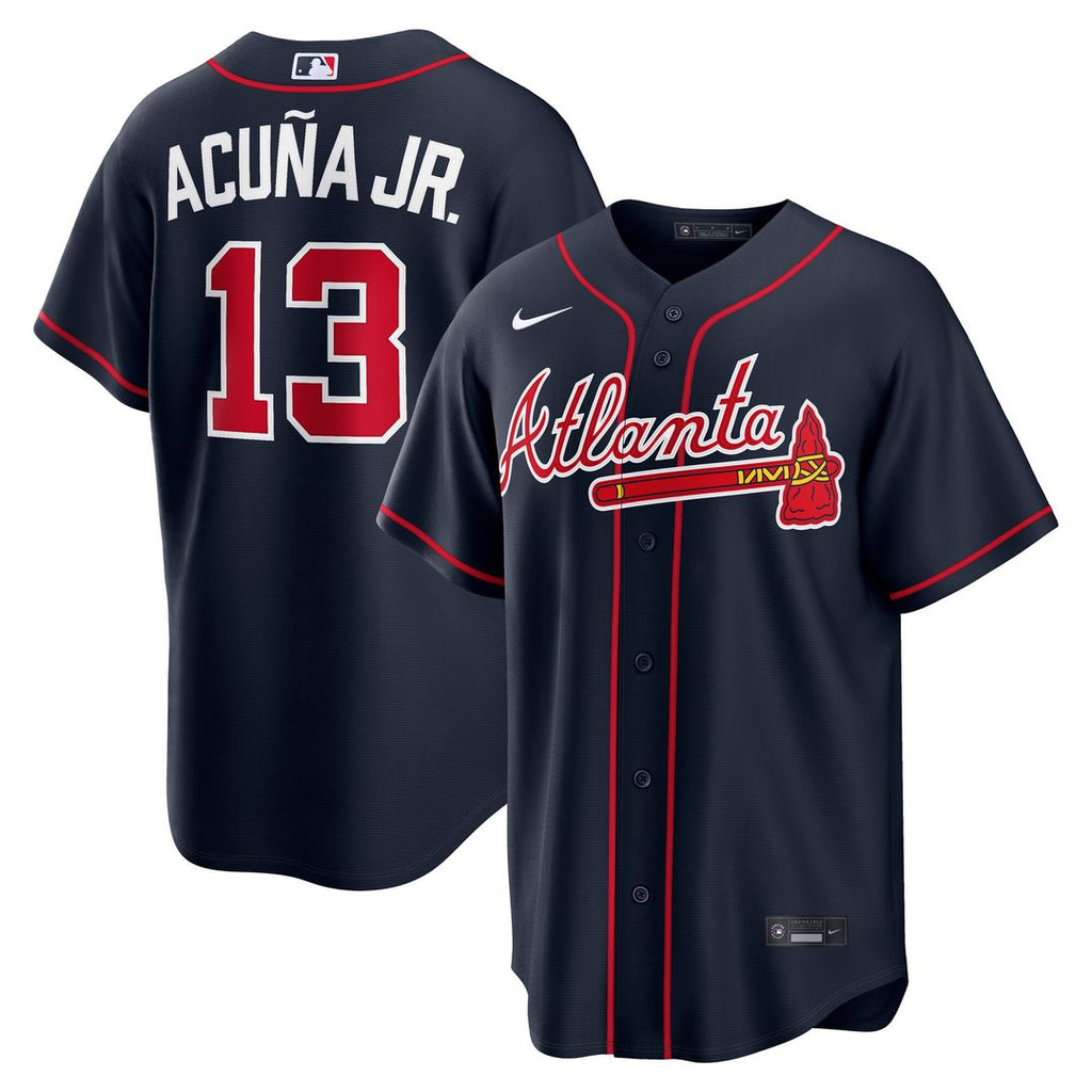 Ronald Acuña Jr. Atlanta Braves Nike Road Replica Jersey - Gray