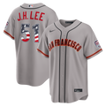 Jung Hoo Lee San Francisco Giants Nike USA 250 Fourth of July Road Stadium Jersey - Gray