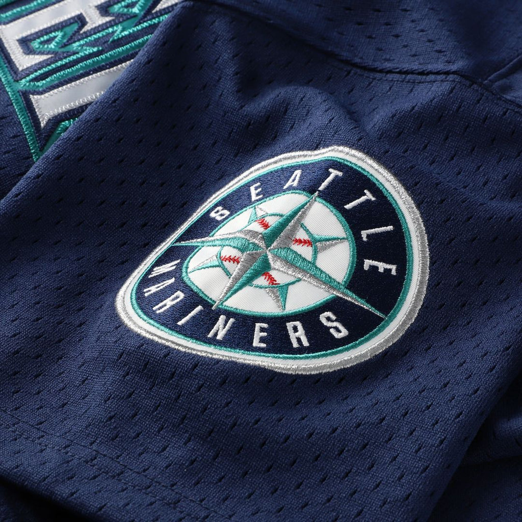 Ichiro Suzuki Seattle Mariners Mitchell & Ness Authentic Batting Practice Jersey - Navy