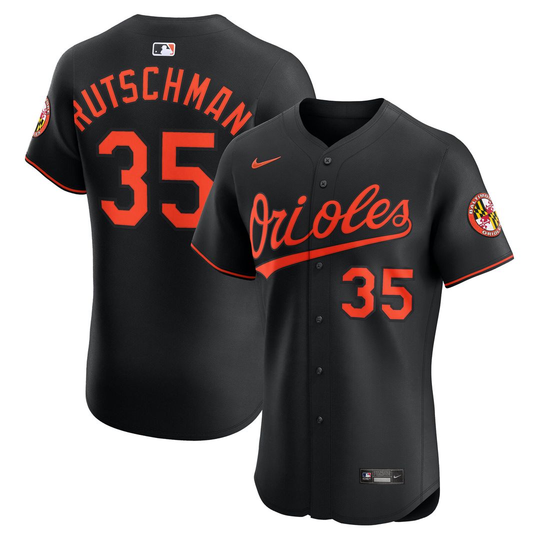 Adley Rutschman Baltimore Orioles Nike Alternate 2 Elite Jersey - Orange