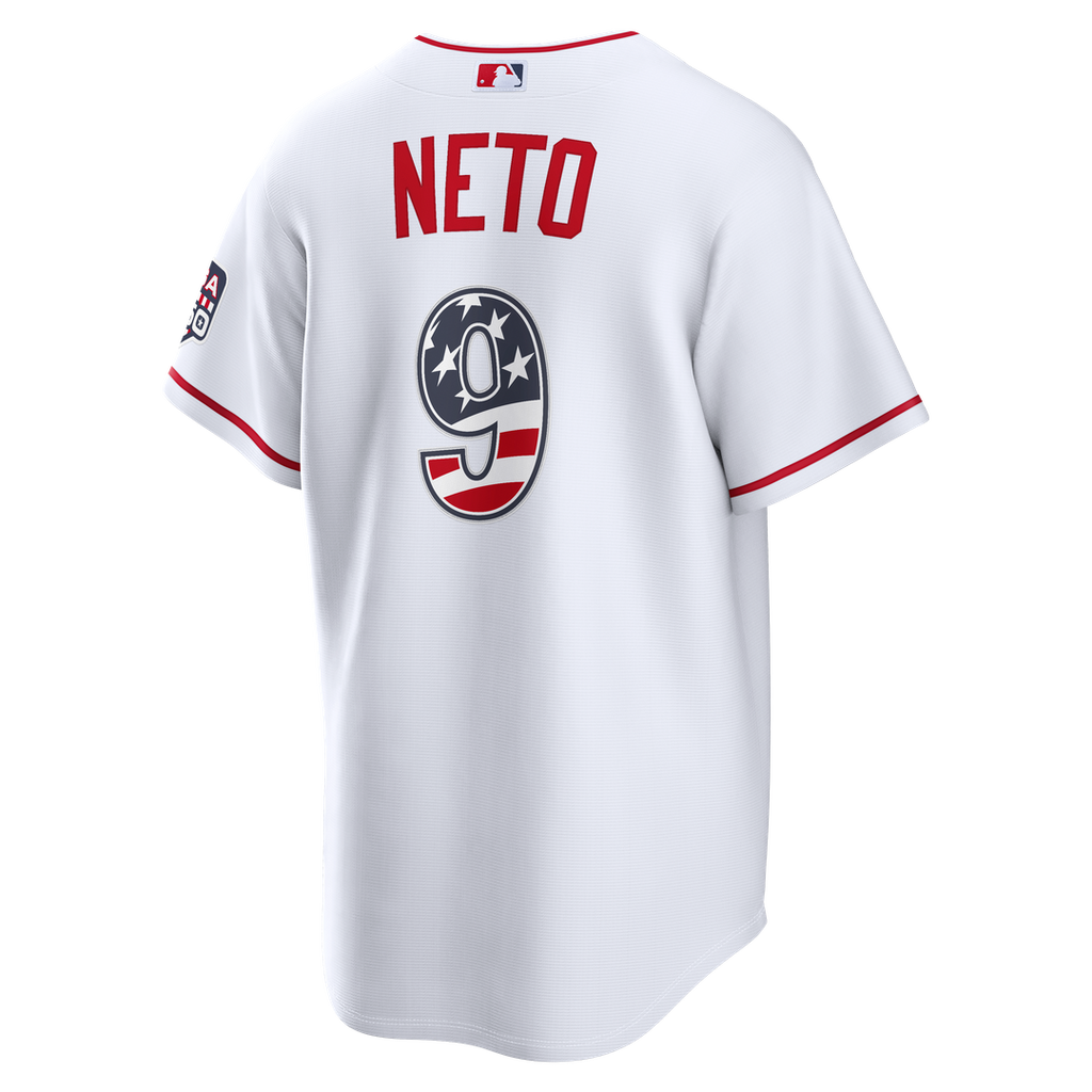 Zach Neto Los Angeles Angels Nike USA 250 Fourth of July  Stadium Jersey - White