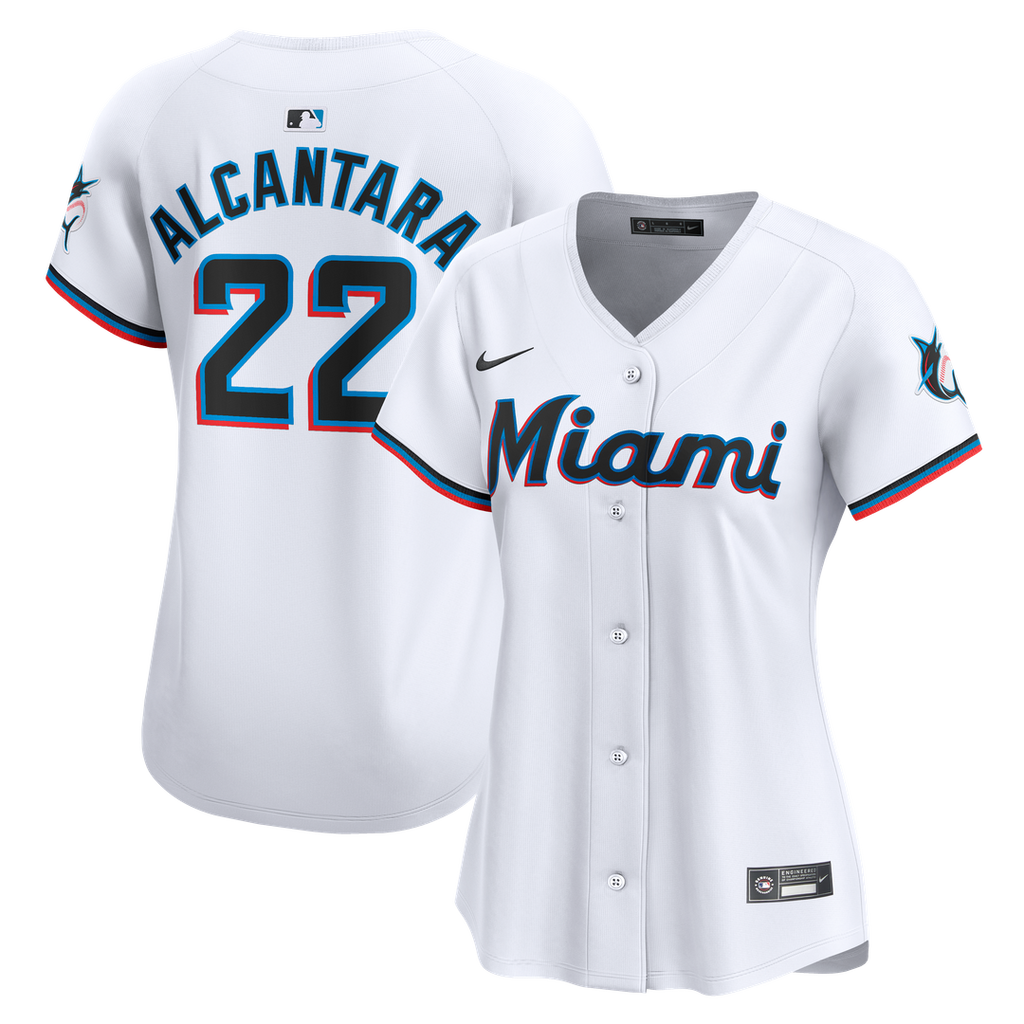 Sandy Alcantara Miami Marlins Nike Women's Home Limited Player Jersey – White