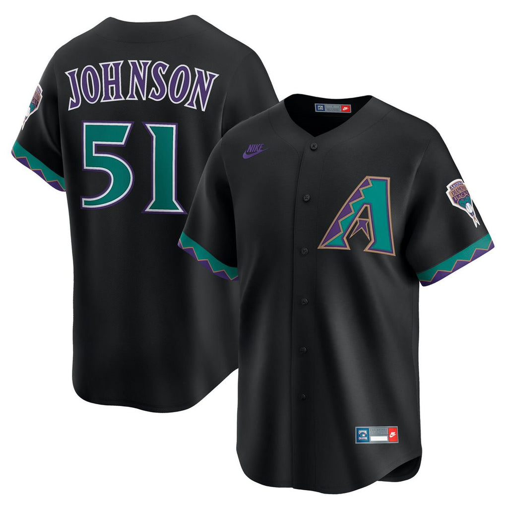 Randy Johnson Arizona Diamondbacks Nike Throwback Cooperstown Collection Limited Jersey - Cream