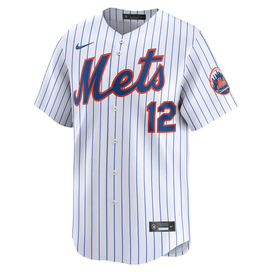 Francisco Lindor New York Mets Nike Home Limited Jersey - White