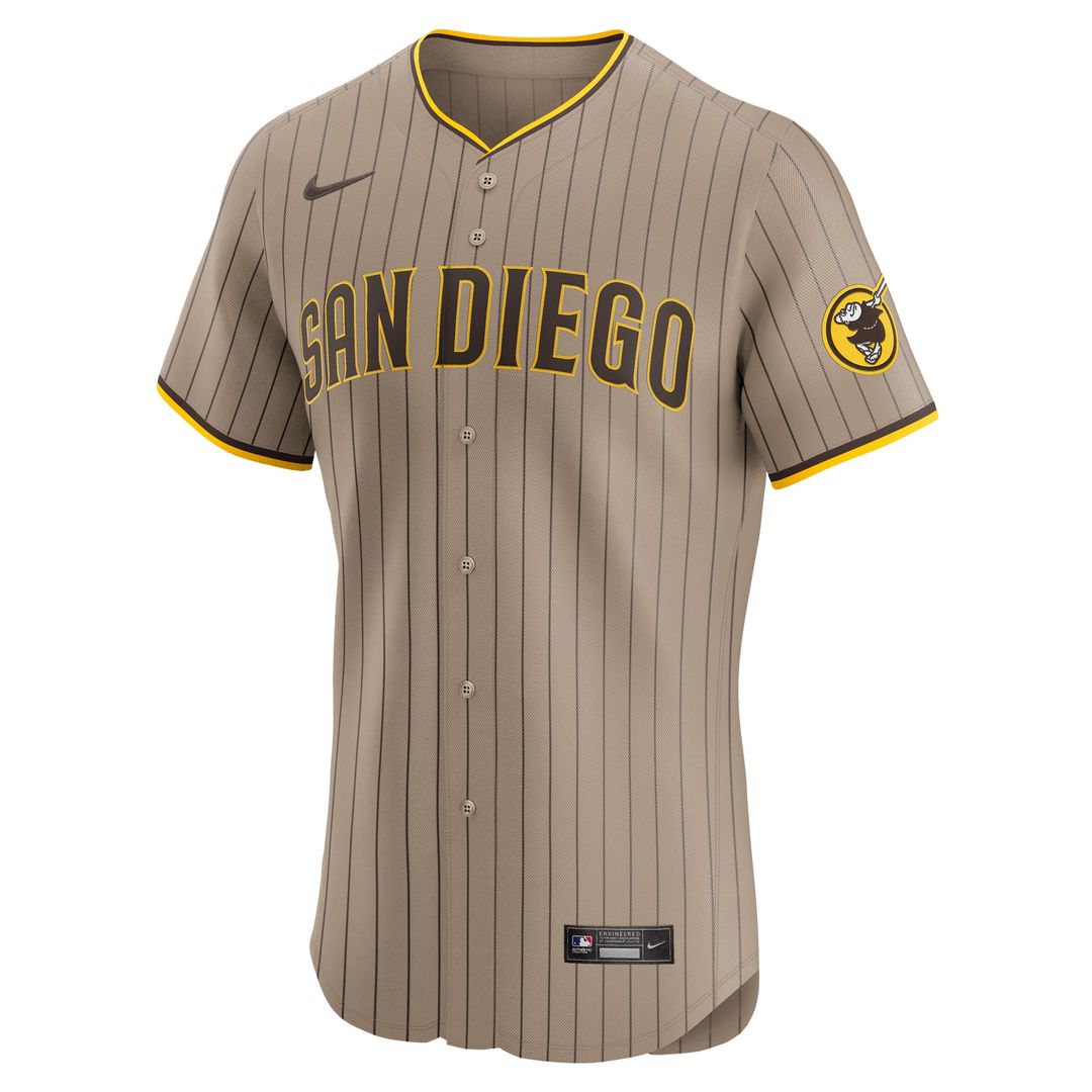 Fernando Tatis Jr. San Diego Padres Nike Road Elite Jersey - Brown