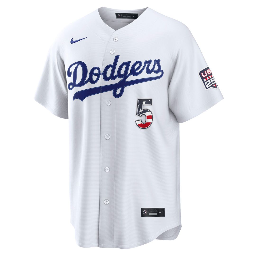 Freddie Freeman Los Angeles Dodgers Nike USA 250 Fourth of July Home Stadium Jersey - White