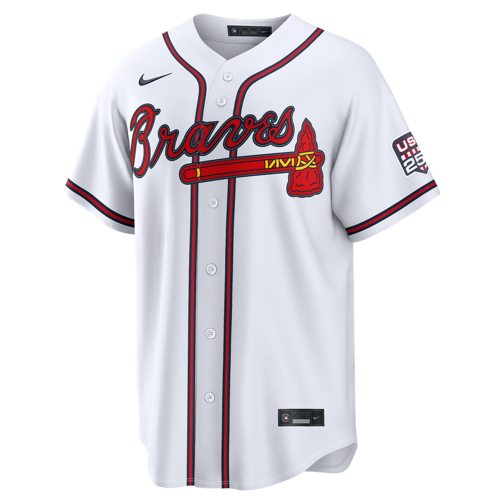 Drake Baldwin Atlanta Braves Nike USA 250 Fourth of July Home Stadium Jersey - White