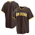 San Diego Padres Nike Road Replica Jersey - Brown