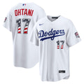 Shohei Ohtani Los Angeles Dodgers Nike USA 250 Fourth of July Home Stadium Jersey - White
