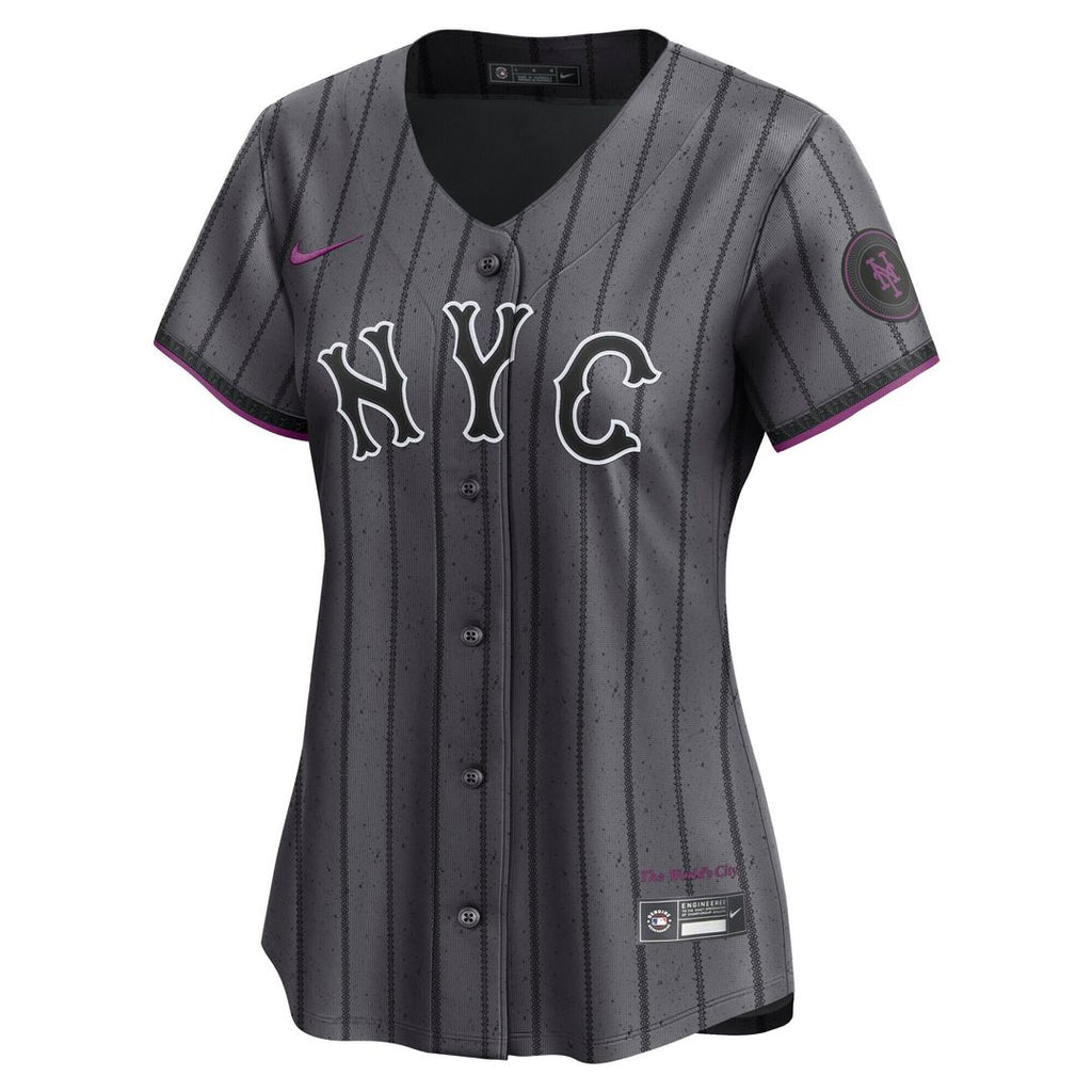 Francisco Lindor New York Mets Nike Women's City Connect Limited Jersey - Gray