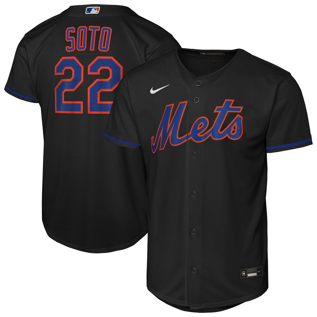 Juan Soto New York Mets Nike Youth Alternate Replica Jersey - Black