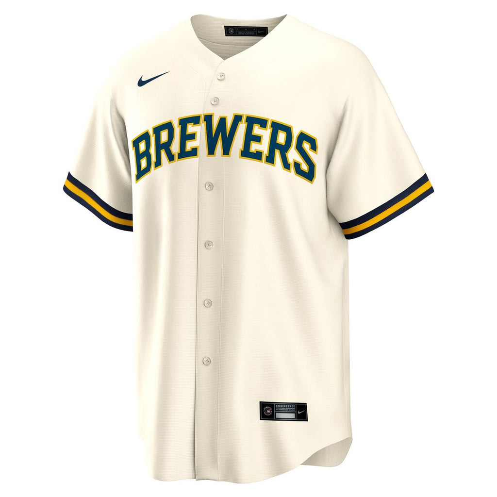 William Contreras Milwaukee Brewers Nike Home Replica Jersey - Cream