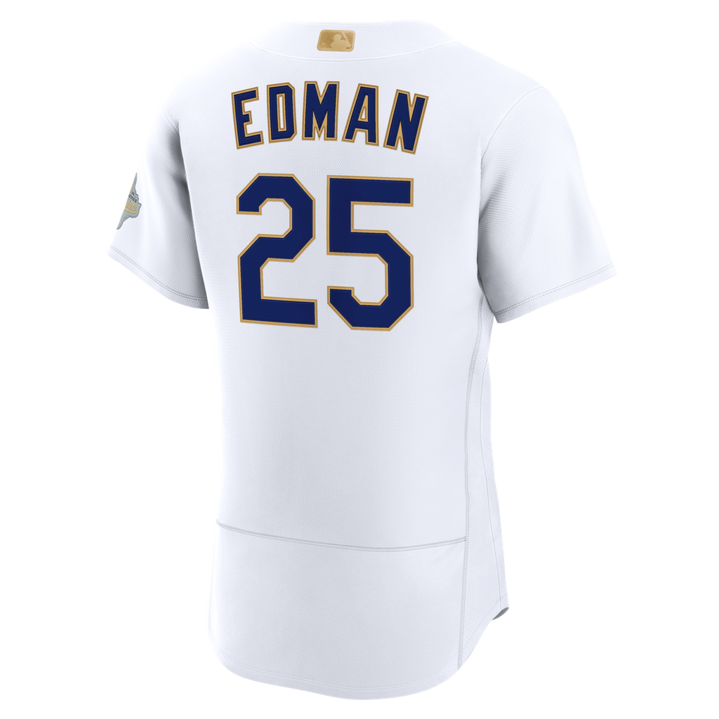 Tommy Edman Los Angeles Dodgers Nike 2026 Gold Collection Authentic Jersey - White