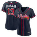 Ronald Acuña Jr. Atlanta Braves Nike Women's Alternate Replica Jersey - Navy
