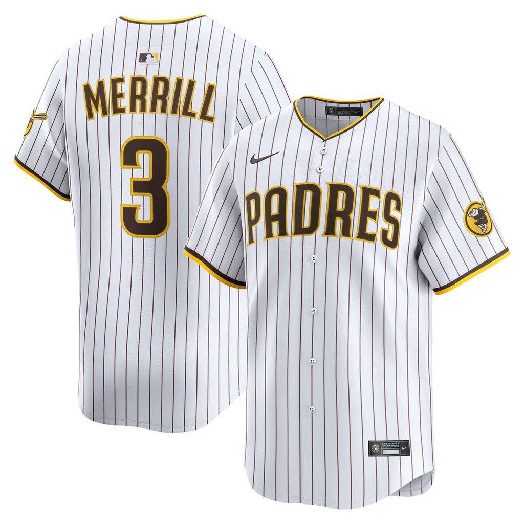 Jackson Merrill San Diego Padres Nike Home Limited Player Jersey - White
