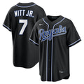 Bobby Witt Jr. Kansas City Royals Nike Fashion Replica Black Out Jersey