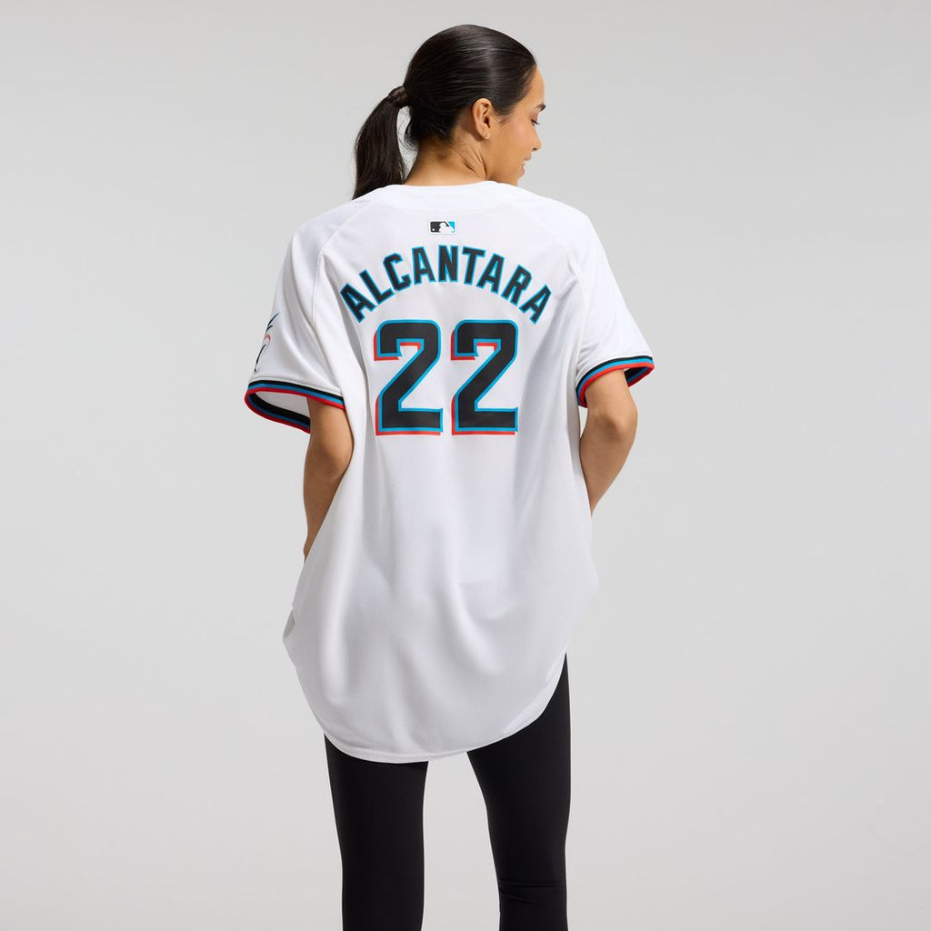 Sandy Alcantara Miami Marlins Nike Women's Home Limited Player Jersey – White