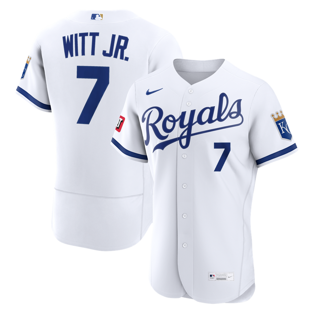 Bobby Witt Jr. Kansas City Royals Nike Home Authentic Sponsor Patch Jersey - White