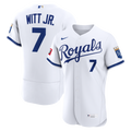 Bobby Witt Jr. Kansas City Royals Nike Home Authentic Sponsor Patch Jersey - White