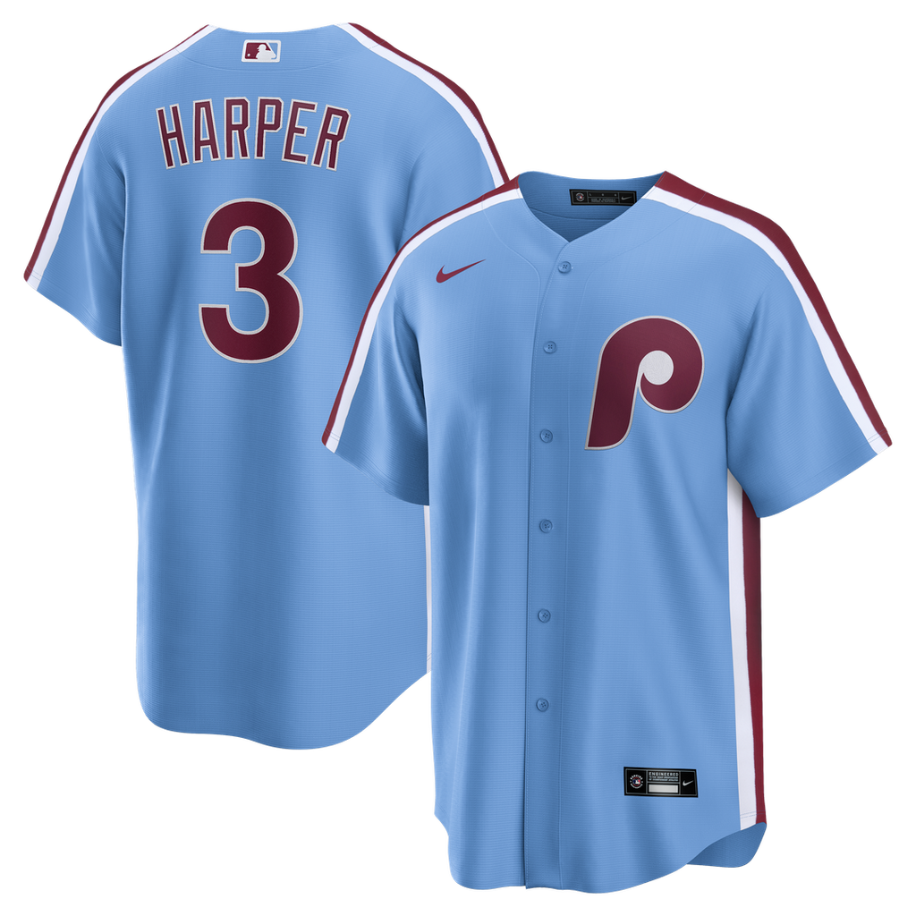 Bryce Harper Philadelphia Phillies Nike Alternate Replica Jersey - Light Blue