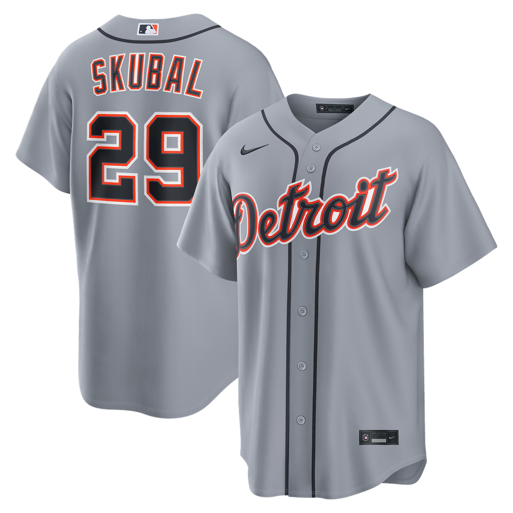 Tarik Skubal Detroit Tigers Nike Road Replica Jersey - Gray
