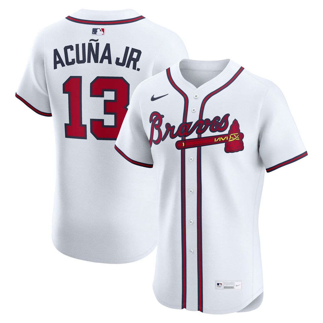 Ronald Acuña Jr. Atlanta Braves Nike Alternate 2 Elite Jersey - Red