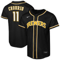 Jackson Chourio Milwaukee Brewers Nike Youth Fashion Replica Player Jersey - Black