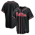 Philadelphia Phillies Nike Fashion Replica Black Out Jersey