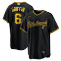 Konnor Griffin Pittsburgh Pirates Nike Alternate Replica Jersey - Black