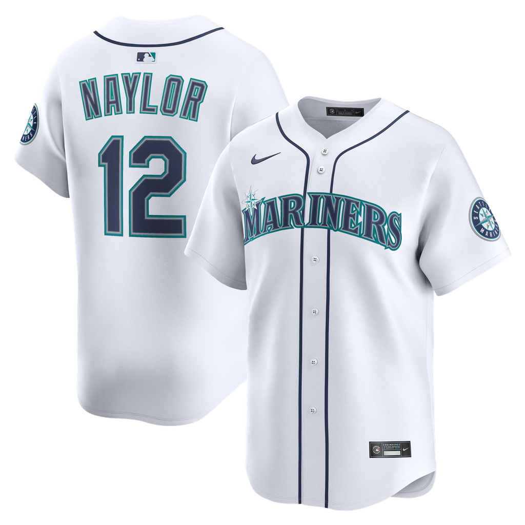 Josh Naylor Seattle Mariners Nike Home Limited Jersey - White