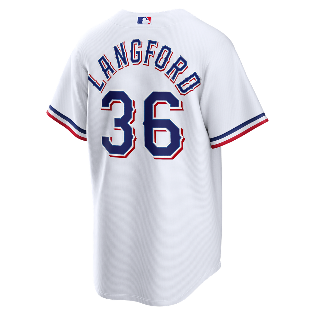 Wyatt Langford Texas Rangers Nike Home Replica Jersey - White