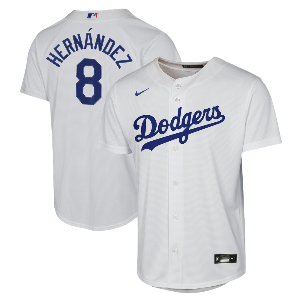 Enrique Hernández Los Angeles Dodgers Nike Youth Home Baseline Jersey - White