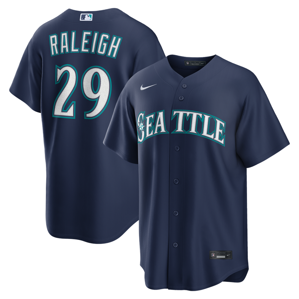 Cal Raleigh Seattle Mariners Nike Home Replica Jersey - White