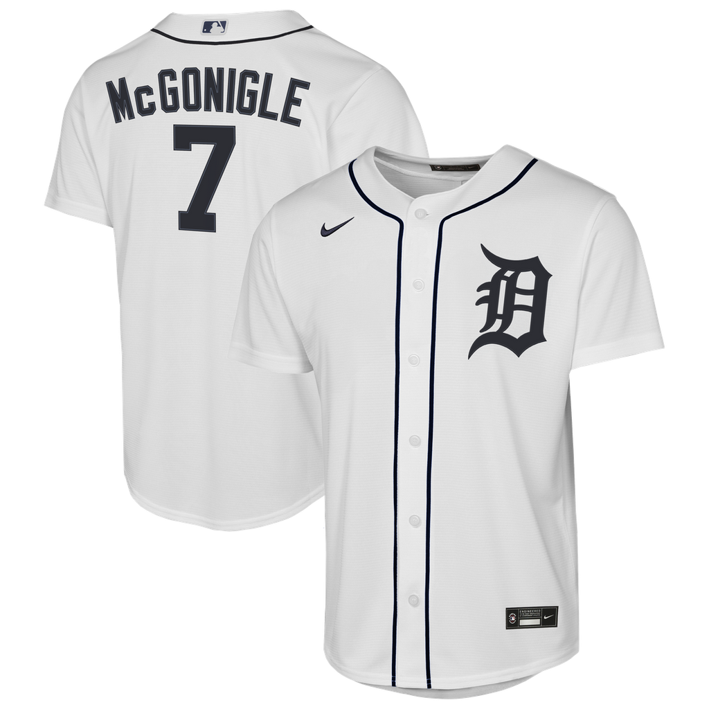 Kevin McGonigle Detroit Tigers Nike Youth Home Replica Jersey - White