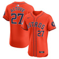 Jose Altuve Houston Astros Nike Alternate Elite Sponsor Patch Player Jersey - Orange