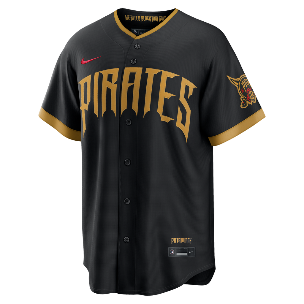 Konnor Griffin Pittsburgh Pirates Nike 2026 City Connect Stadium Jersey - Black