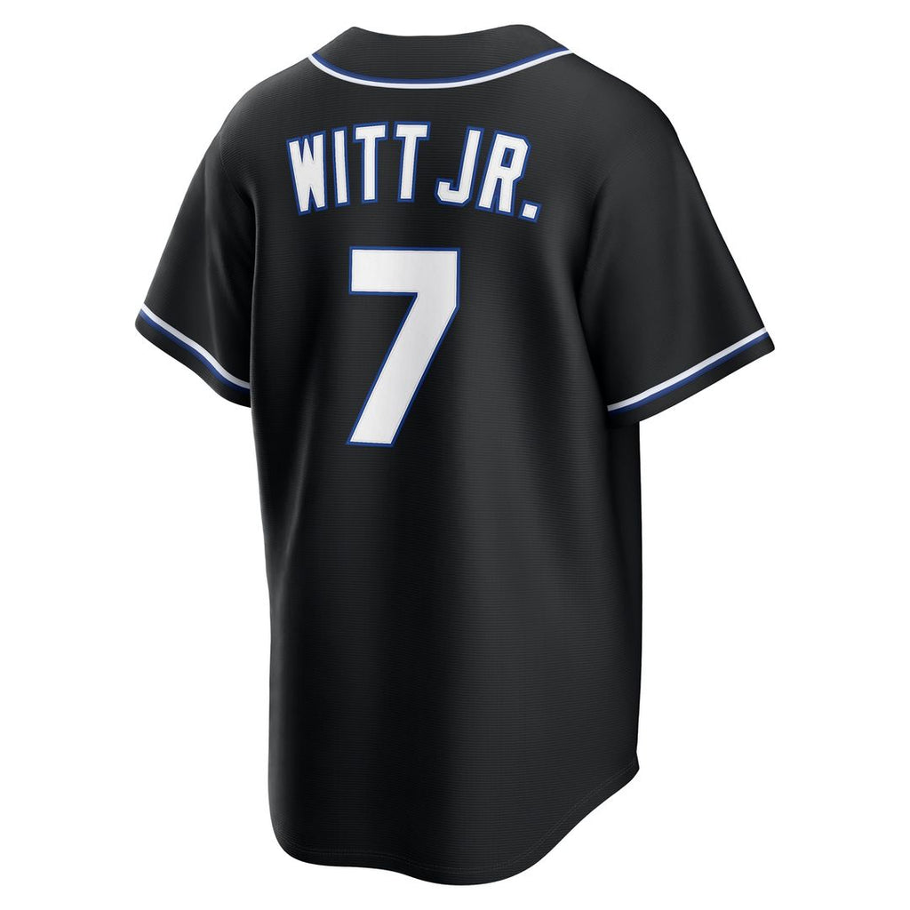 Bobby Witt Jr. Kansas City Royals Nike Fashion Replica Black Out Jersey