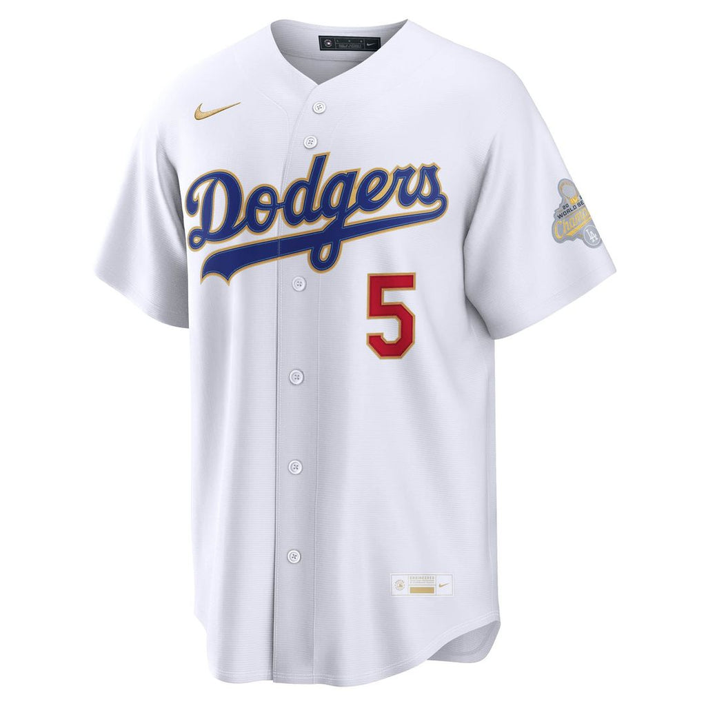 Freddie Freeman Los Angeles Dodgers Nike 2026 Gold Collection Stadium Jersey - White