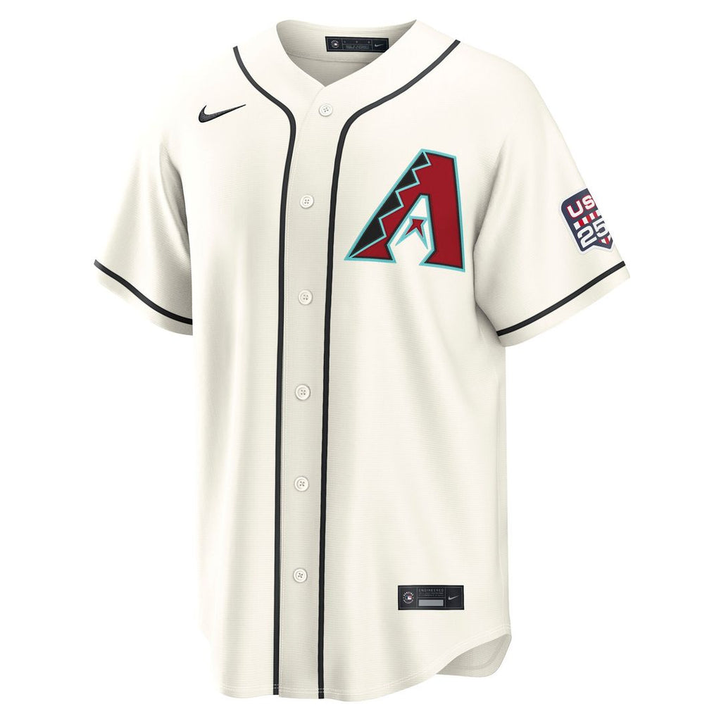 Corbin Carroll Arizona Diamondbacks Nike USA 250 Fourth of July Home Stadium Jersey - Cream