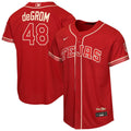 Jacob deGrom Texas Rangers Nike Youth 2026 City Connect Stadium Jersey - Red
