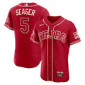 Corey Seager Texas Rangers Nike 2026 City Connect Authentic Sponsor Patch Jersey - Red