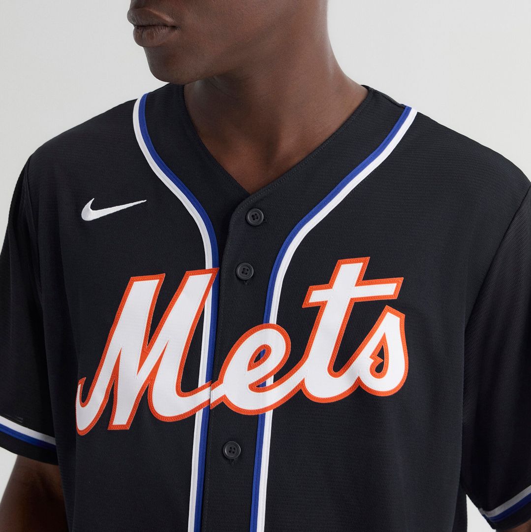 Juan Soto New York Mets Nike Fashion Replica Black Out Jersey