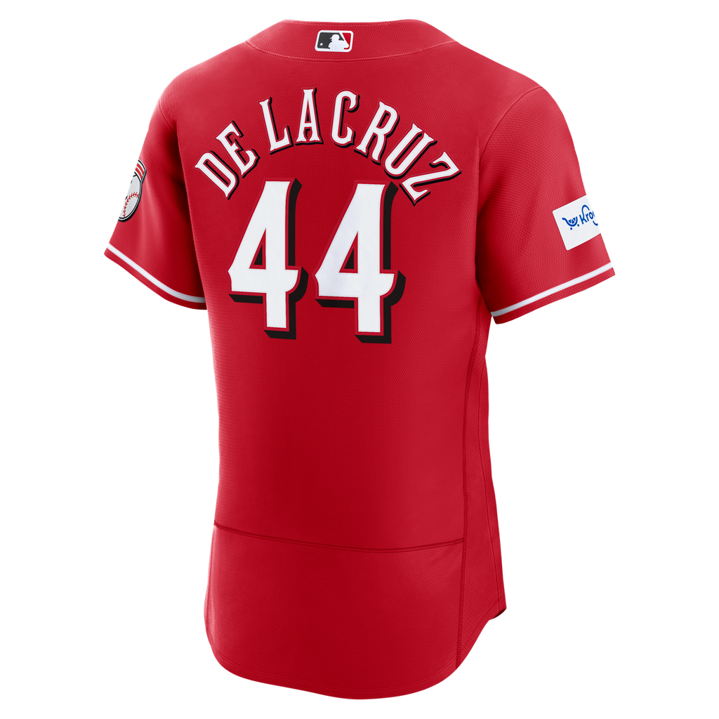 Elly De La Cruz Cincinnati Reds Nike Alternate Authentic Sponsor Patch Jersey - Red