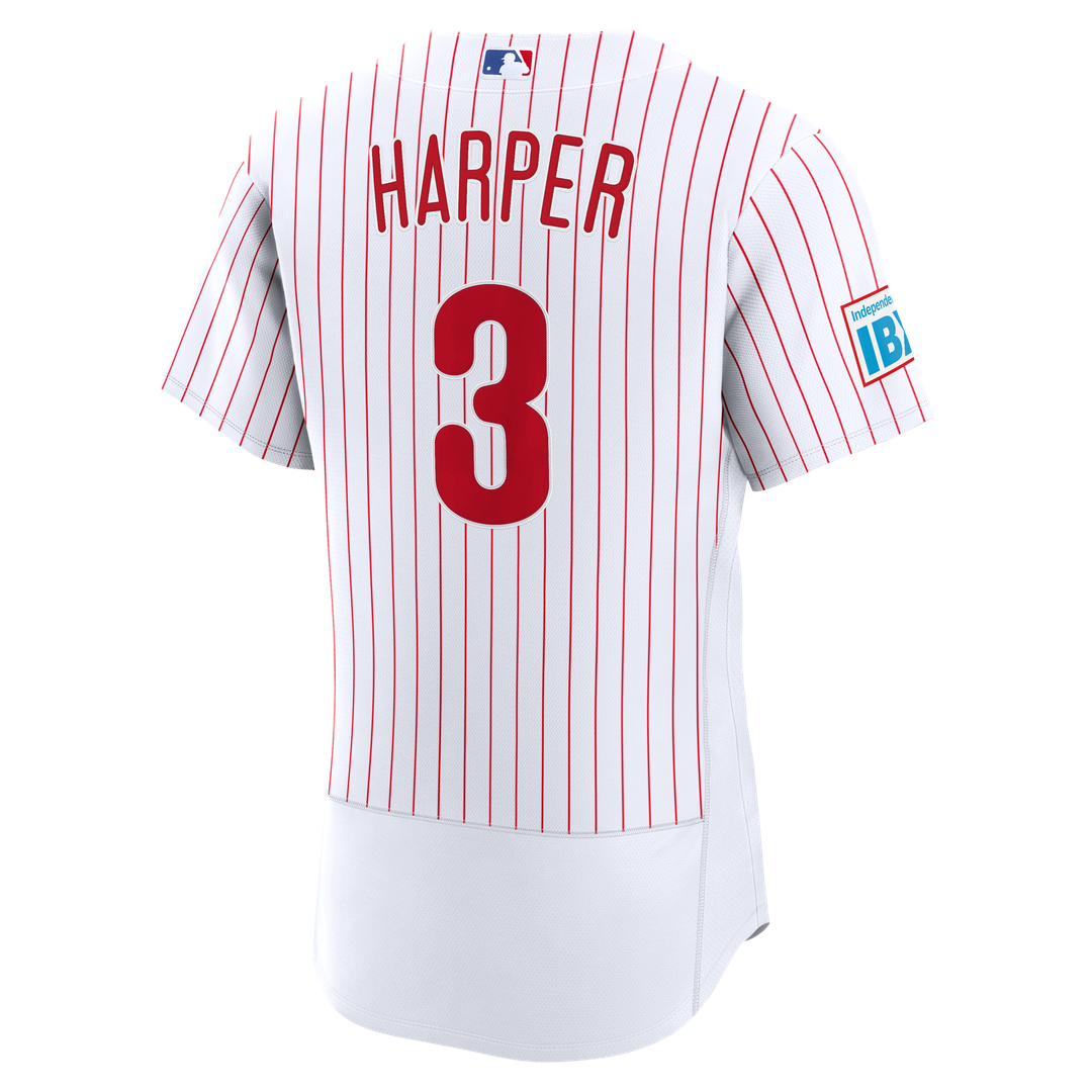 Bryce Harper Philadelphia Phillies Nike Alternate Authentic Sponsor Patch Jersey - Light Blue