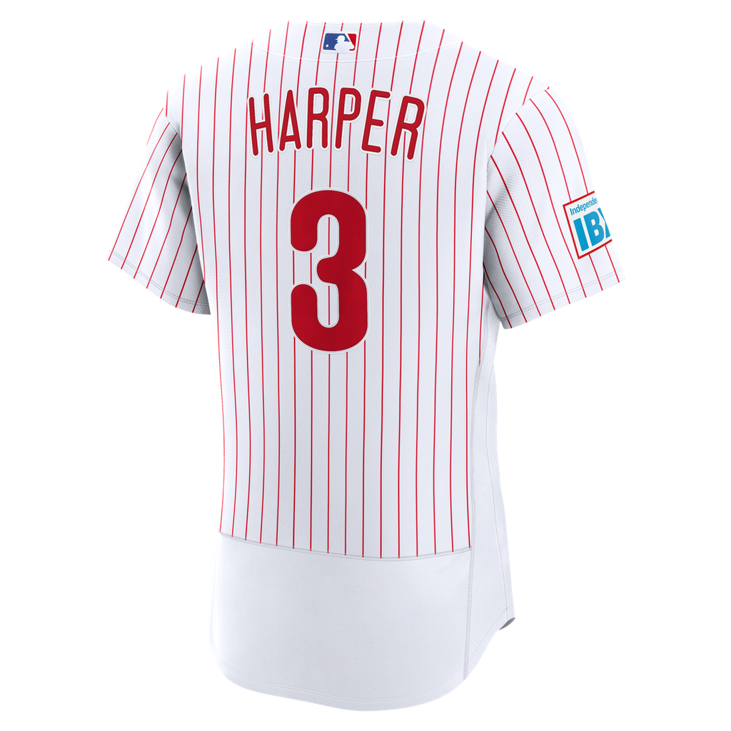 Bryce Harper Philadelphia Phillies Nike Alternate Authentic Sponsor Patch Jersey - Cream