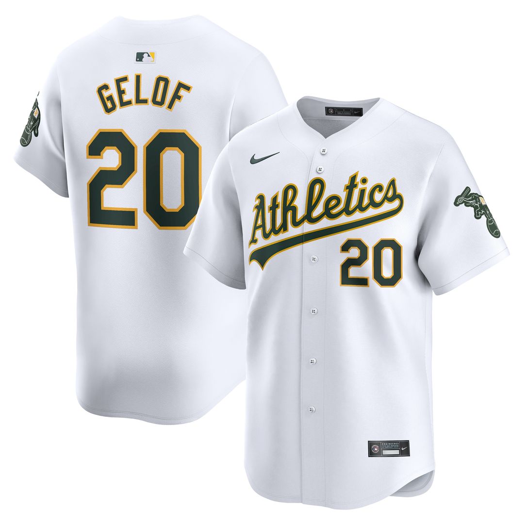 Zack Gelof Athletics Nike Home Limited Player Jersey - White